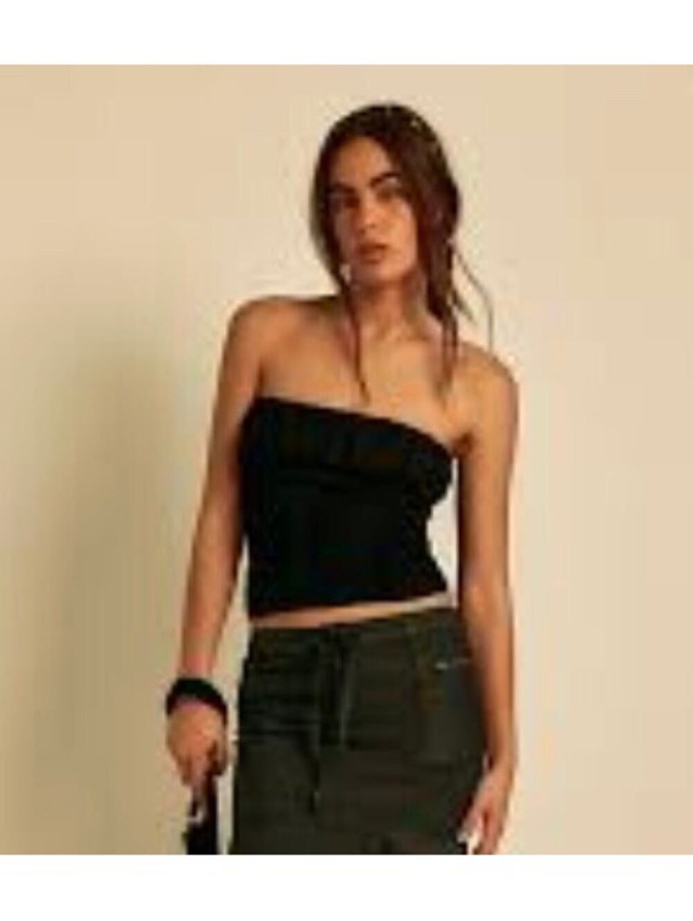 NWT Free People Scottie Tube Top (Black) - Size M